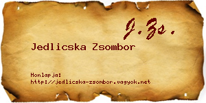 Jedlicska Zsombor névjegykártya